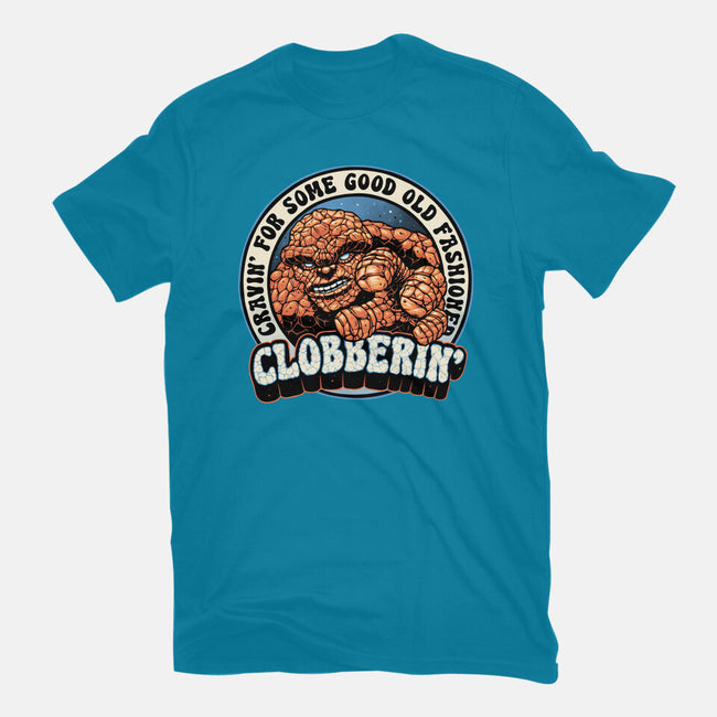 Good Old Clobberin-Womens-Basic-Tee-momma_gorilla