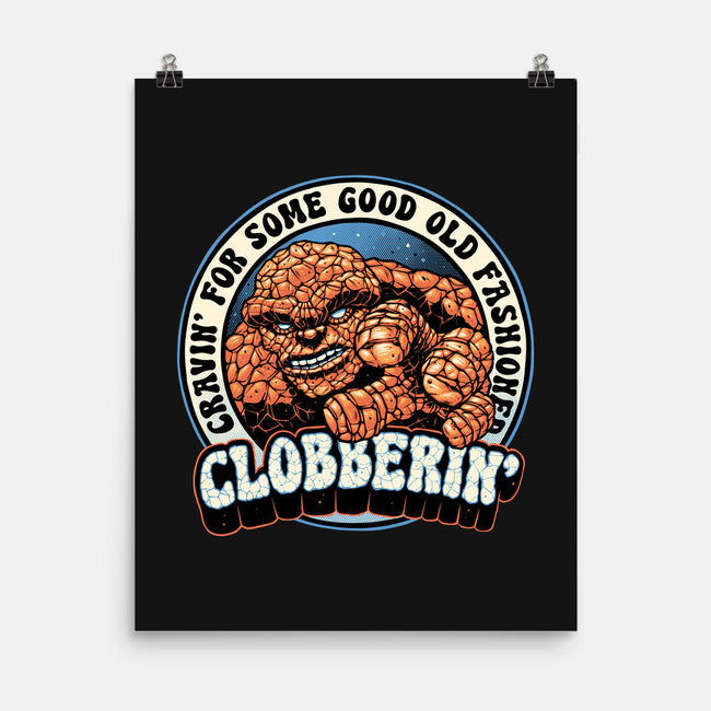 Good Old Clobberin-None-Matte-Poster-momma_gorilla