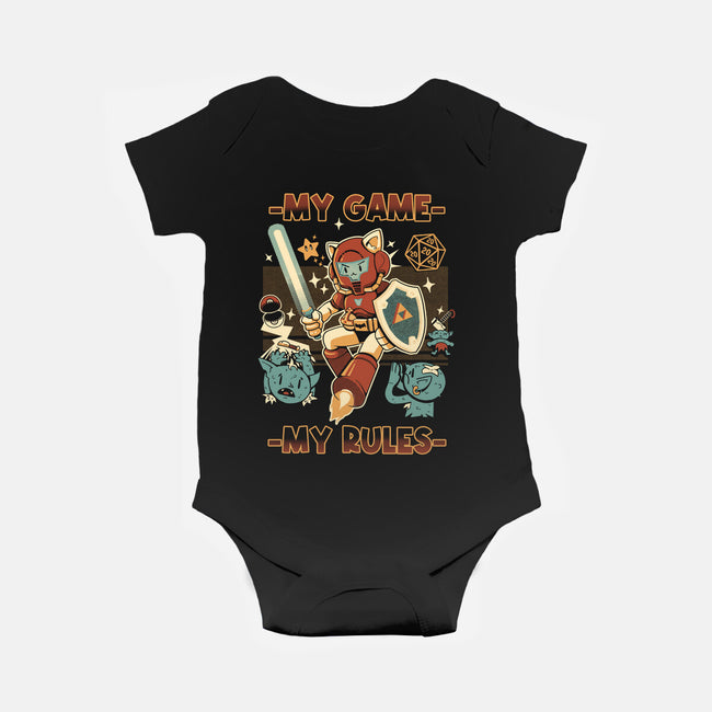 My Game My Rules-Baby-Basic-Onesie-Heyra Vieira