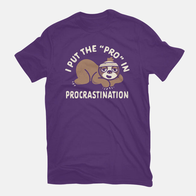 The Pro In Procrastination-Youth-Basic-Tee-Nemons