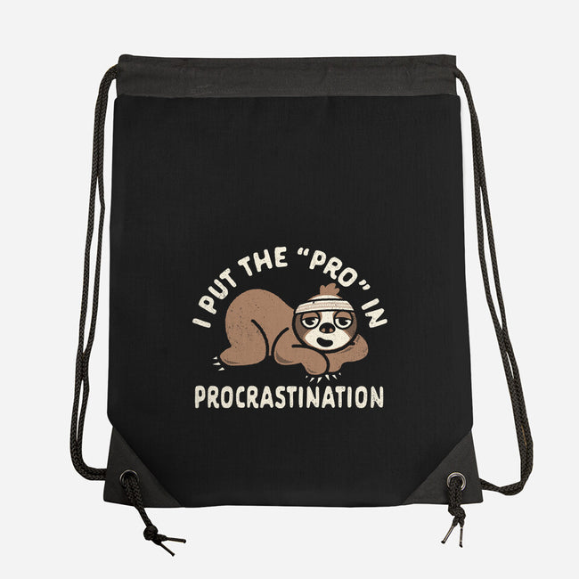 The Pro In Procrastination-None-Drawstring-Bag-Nemons