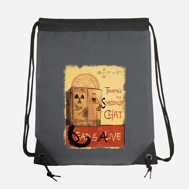 Tournee Du Schrodinger Chat-None-Drawstring-Bag-fanfabio