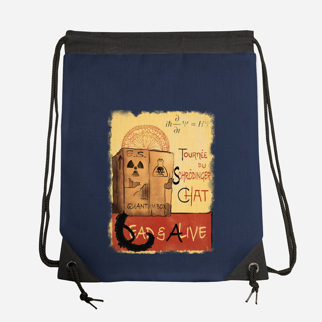 Tournee Du Schrodinger Chat-None-Drawstring-Bag-fanfabio