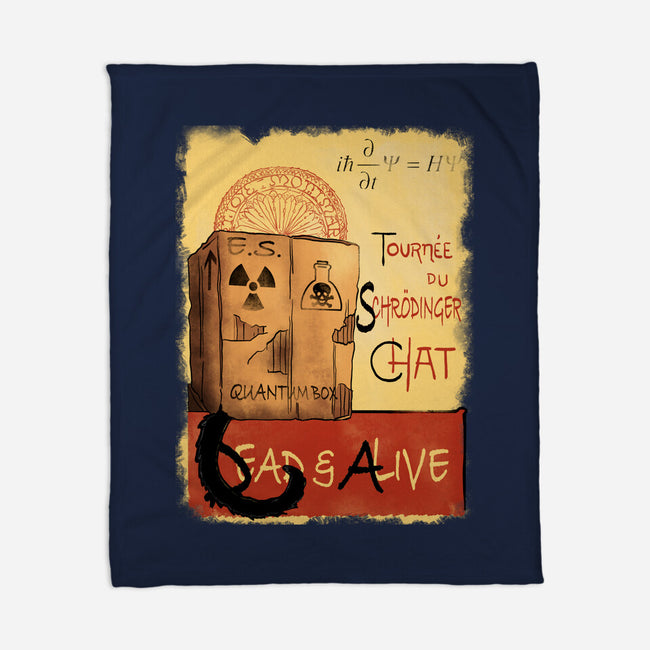 Tournee Du Schrodinger Chat-None-Fleece-Blanket-fanfabio