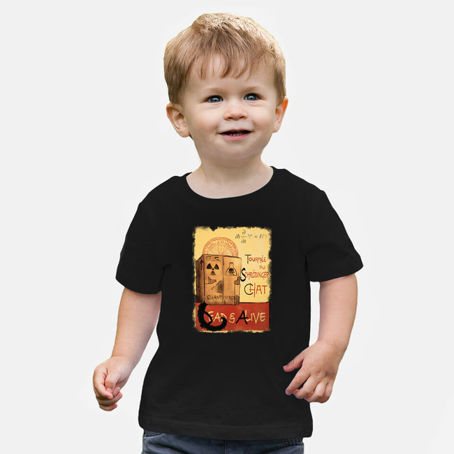 Tournee Du Schrodinger Chat-Baby-Basic-Tee-fanfabio