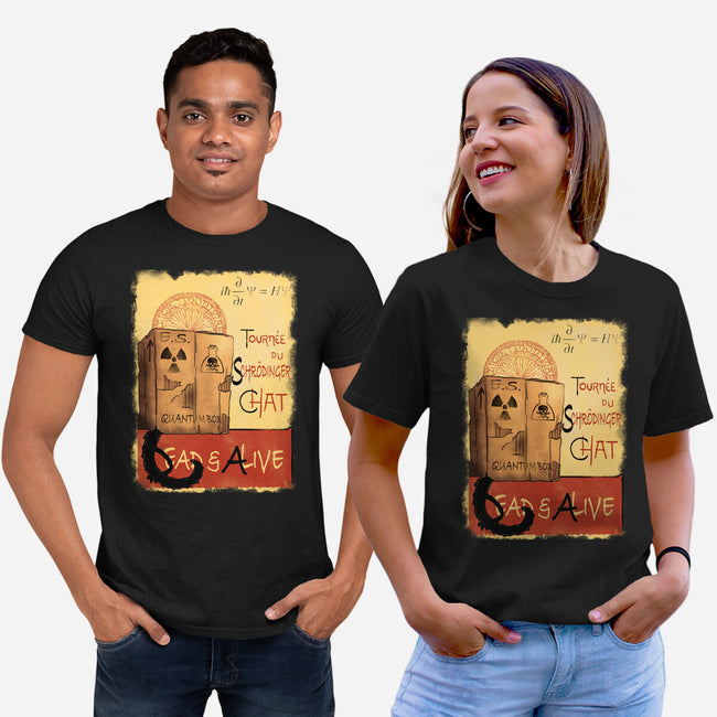 Tournee Du Schrodinger Chat-Unisex-Basic-Tee-fanfabio