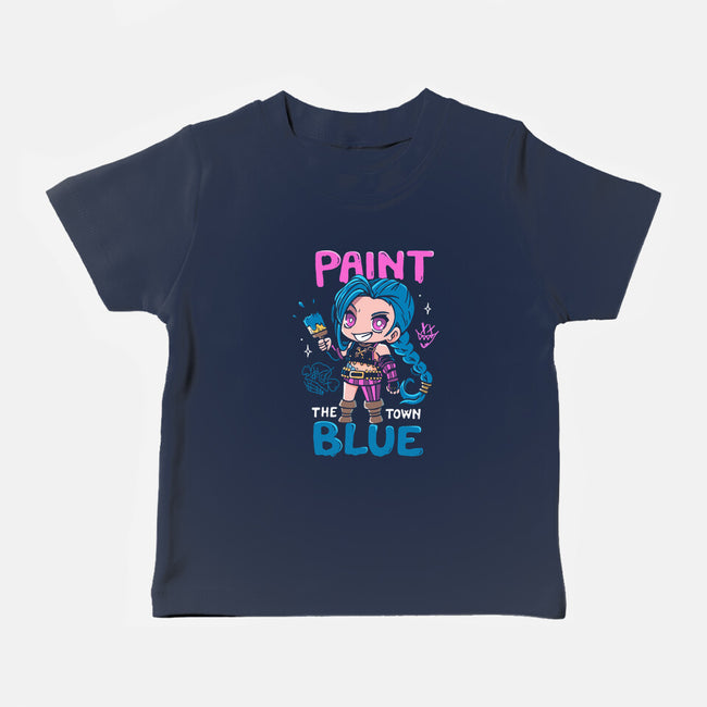 Paint The Town Blue-Baby-Basic-Tee-Vallina84