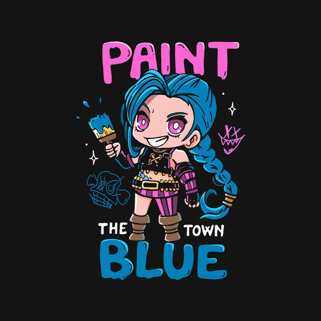 Paint The Town Blue-None-Drawstring-Bag-Vallina84