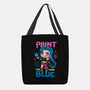 Paint The Town Blue-None-Basic Tote-Bag-Vallina84