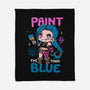 Paint The Town Blue-None-Fleece-Blanket-Vallina84