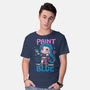 Paint The Town Blue-Mens-Basic-Tee-Vallina84