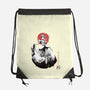 Moonlit Maiden Sumi-e-None-Drawstring-Bag-Astrobot Invention