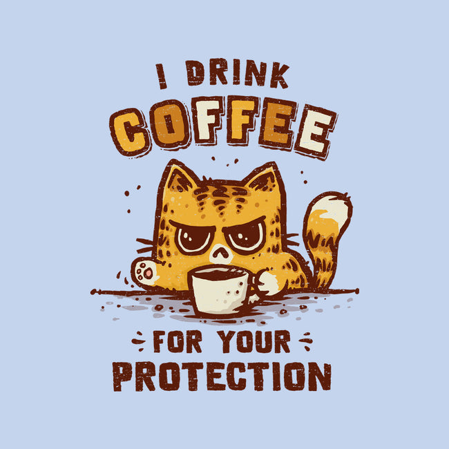 I Drink Coffee To Protect You-None-Removable Cover w Insert-Throw Pillow-kg07