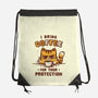 I Drink Coffee To Protect You-None-Drawstring-Bag-kg07