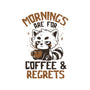 Coffee And Regrets-None-Drawstring-Bag-koalastudio