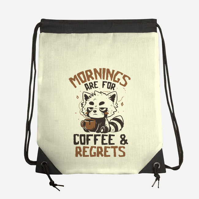Coffee And Regrets-None-Drawstring-Bag-koalastudio