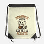 Coffee And Regrets-None-Drawstring-Bag-koalastudio