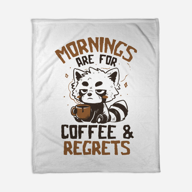 Coffee And Regrets-None-Fleece-Blanket-koalastudio