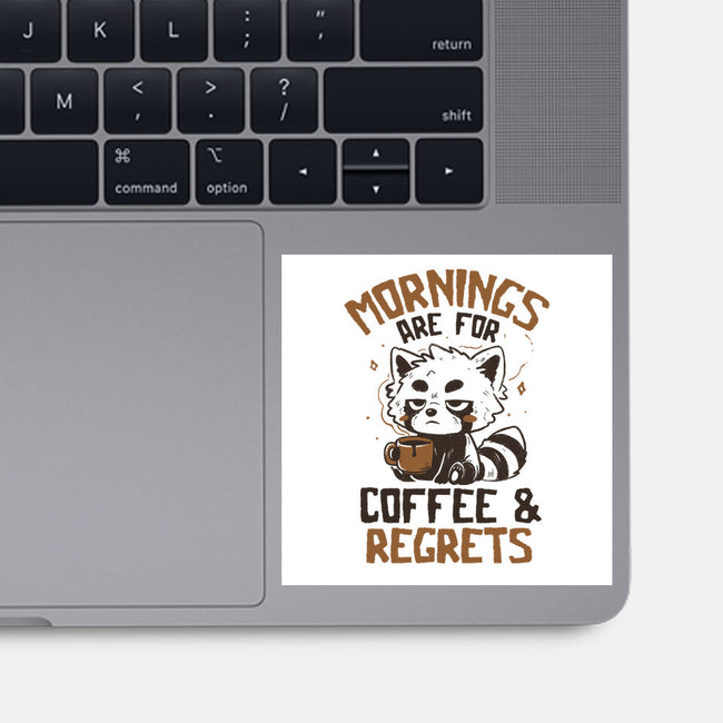 Coffee And Regrets-None-Glossy-Sticker-koalastudio