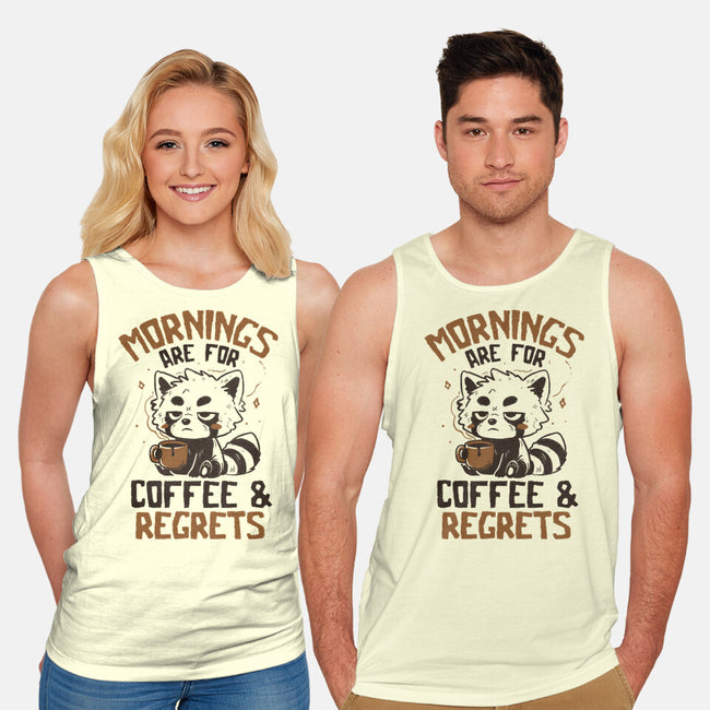 Coffee And Regrets-Unisex-Basic-Tank-koalastudio