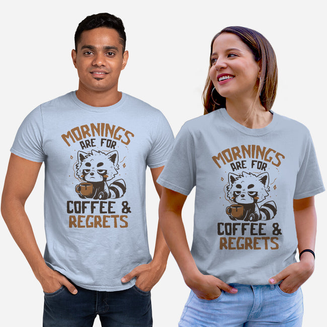 Coffee And Regrets-Unisex-Basic-Tee-koalastudio