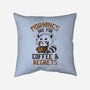 Coffee And Regrets-None-Removable Cover w Insert-Throw Pillow-koalastudio