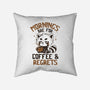 Coffee And Regrets-None-Removable Cover w Insert-Throw Pillow-koalastudio