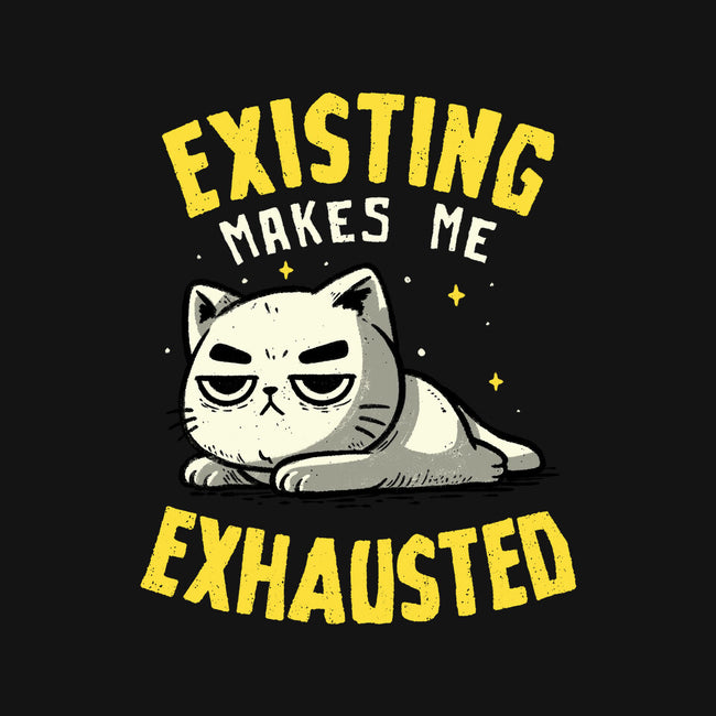 Existing Makes Me Exhausted-None-Drawstring-Bag-koalastudio