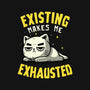 Existing Makes Me Exhausted-None-Drawstring-Bag-koalastudio