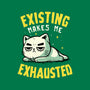 Existing Makes Me Exhausted-None-Drawstring-Bag-koalastudio