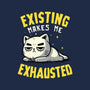 Existing Makes Me Exhausted-None-Drawstring-Bag-koalastudio