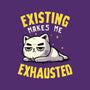 Existing Makes Me Exhausted-None-Drawstring-Bag-koalastudio