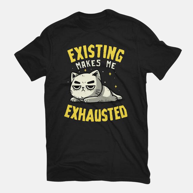 Existing Makes Me Exhausted-Womens-Basic-Tee-koalastudio