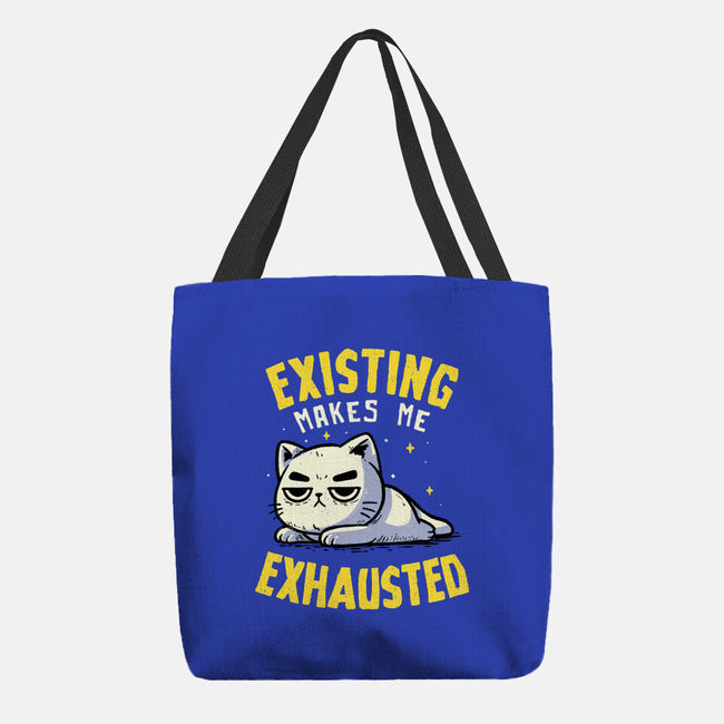 Existing Makes Me Exhausted-None-Basic Tote-Bag-koalastudio