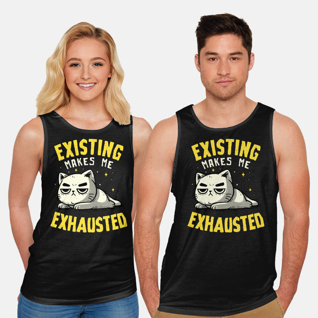 Existing Makes Me Exhausted-Unisex-Basic-Tank-koalastudio