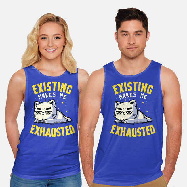 Existing Makes Me Exhausted-Unisex-Basic-Tank-koalastudio