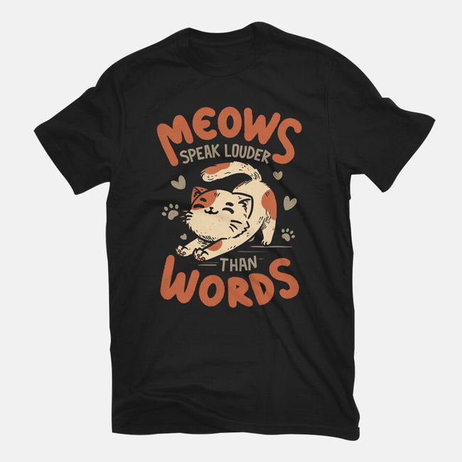 Meows Speak Louder Than Words-Youth-Basic-Tee-koalastudio