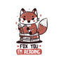 Fox You I'm Reading-None-Drawstring-Bag-koalastudio