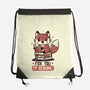 Fox You I'm Reading-None-Drawstring-Bag-koalastudio