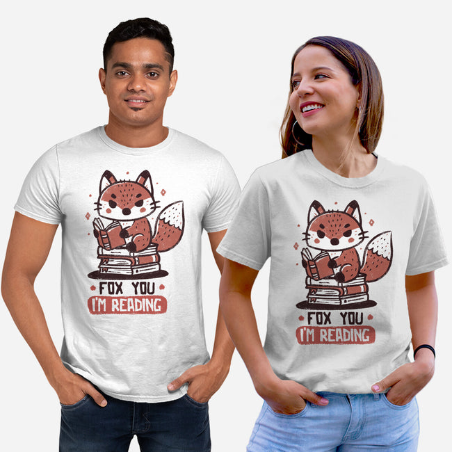 Fox You I'm Reading-Unisex-Basic-Tee-koalastudio