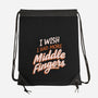 Middle Fingers-None-Drawstring-Bag-koalastudio