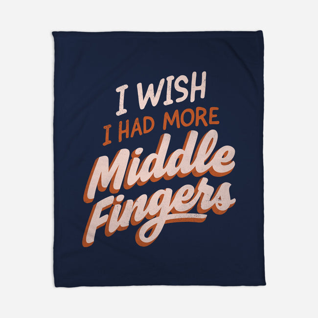 Middle Fingers-None-Fleece-Blanket-koalastudio