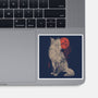 Bloomy Fox-None-Glossy-Sticker-eduely