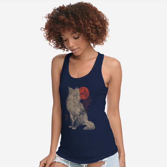 Bloomy Fox-Womens-Racerback-Tank-eduely