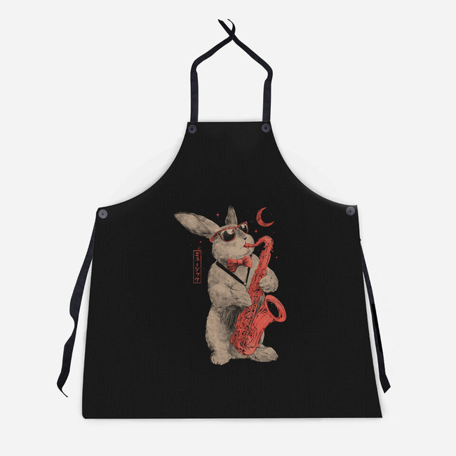 Jazz Bunny-Unisex-Kitchen-Apron-eduely