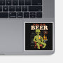 Here For The Beer-None-Glossy-Sticker-eduely