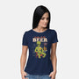 Here For The Beer-Womens-Basic-Tee-eduely