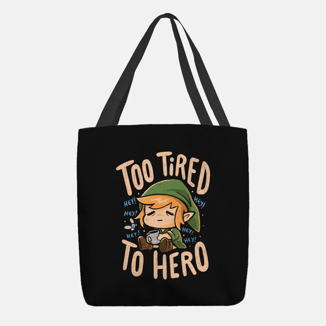 Too Tired To Hero-None-Basic Tote-Bag-Arigatees