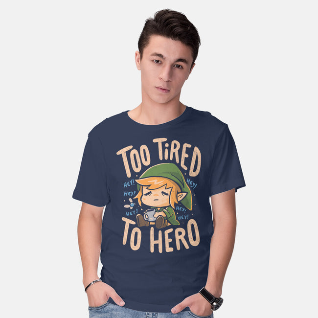 Too Tired To Hero-Mens-Basic-Tee-Arigatees