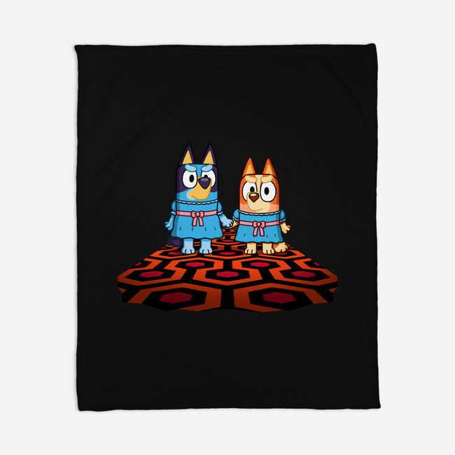 Doggy Twins-None-Fleece-Blanket-Raffiti